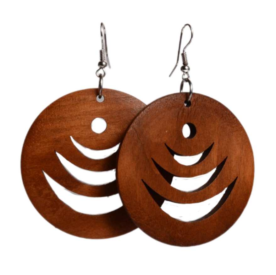 Wood earring lines
