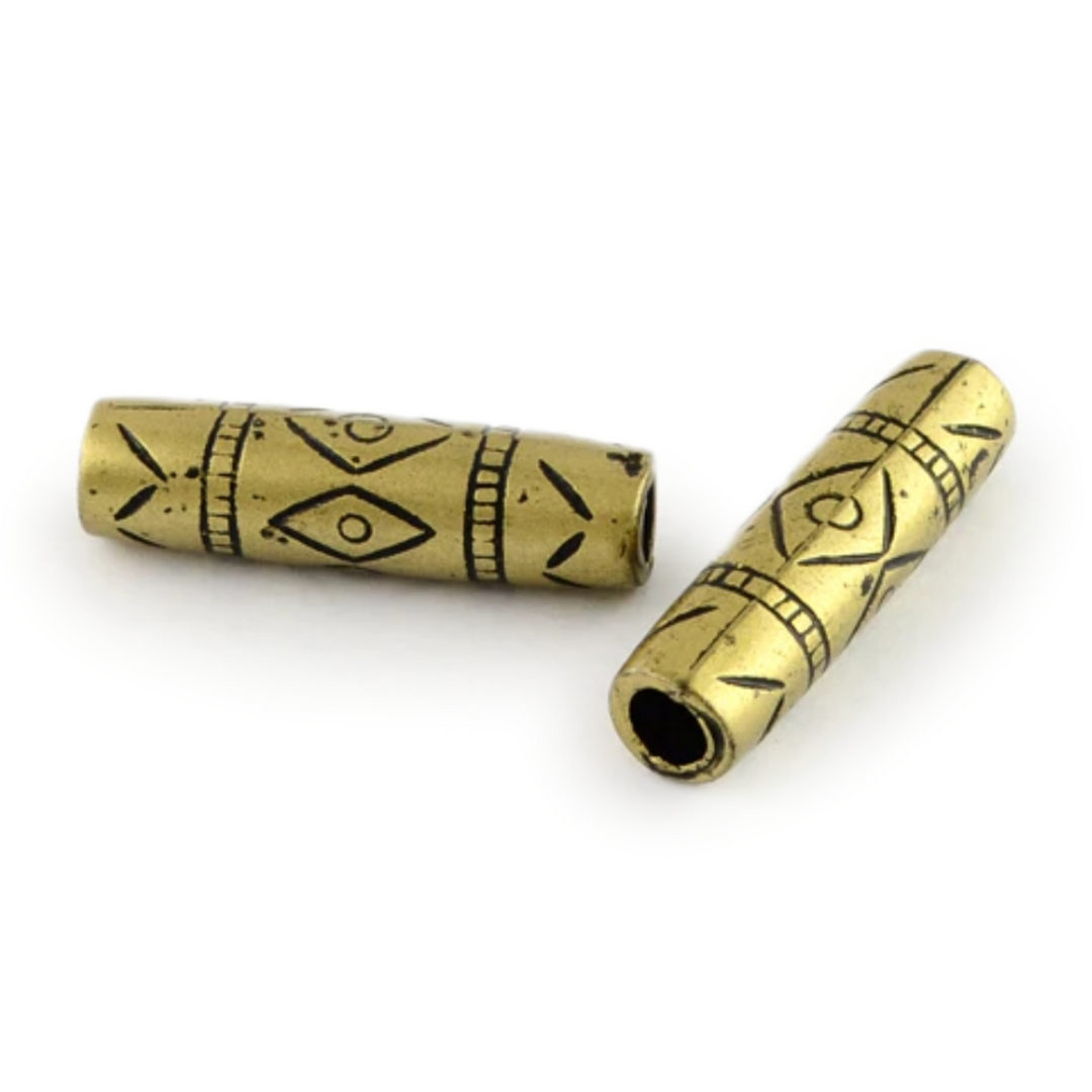 Bronze Tribe Beads 3pcs