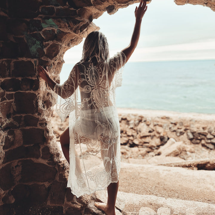 White Lace Kimono