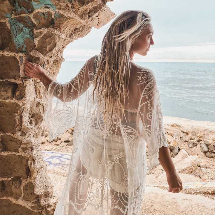 White Lace Kimono