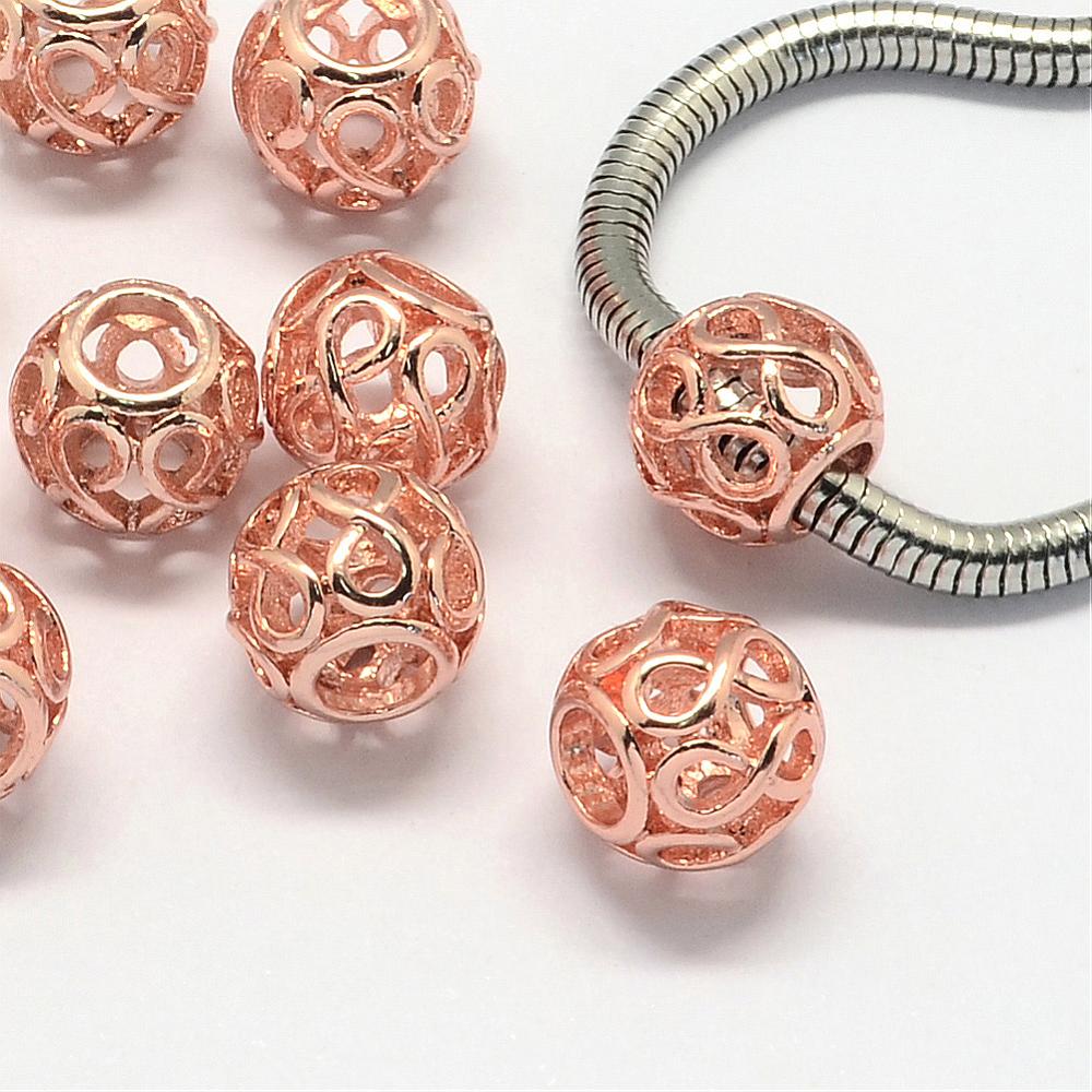 Rose gold round 2pcs