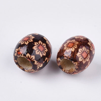 Big flower wood beads 10pieces