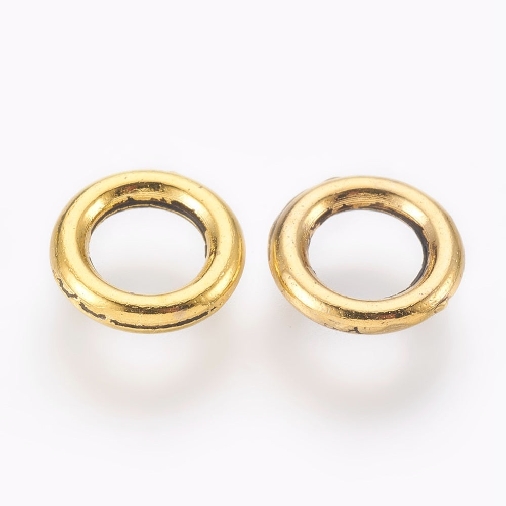 Plain Antique Golden Ring 10pcs