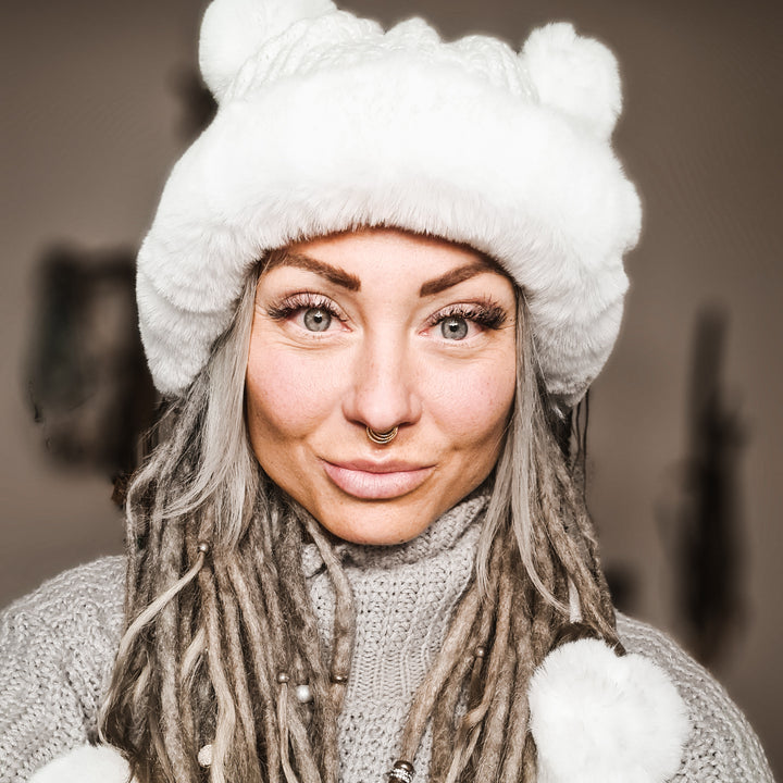 Winter hat White