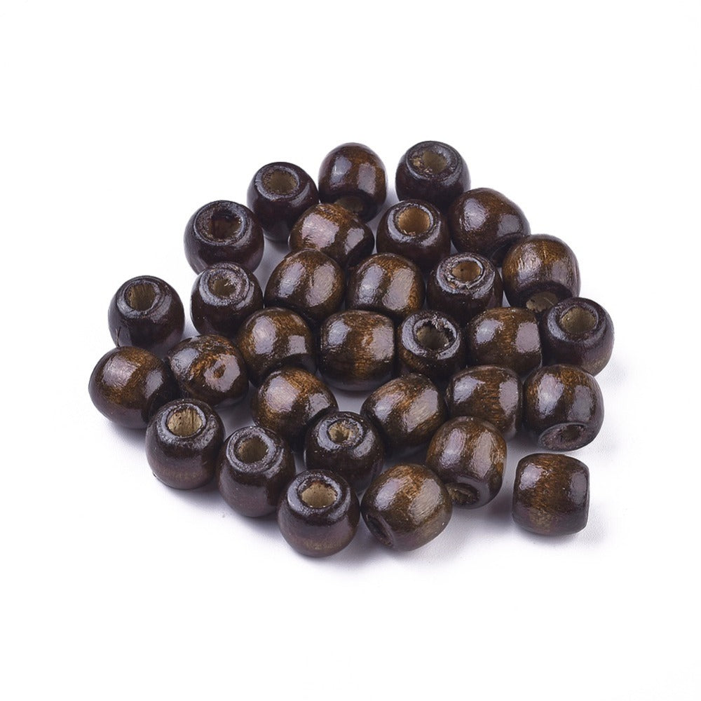 Dark wood bead 10pieces