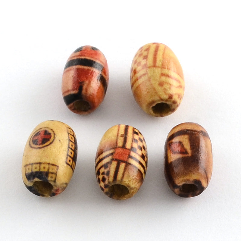 Mini wood bead 10pieces