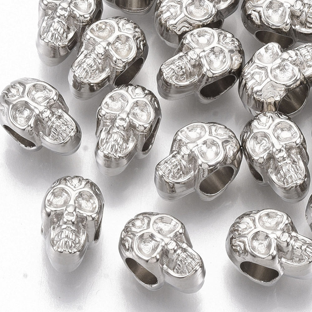 Silver skull 10pieces