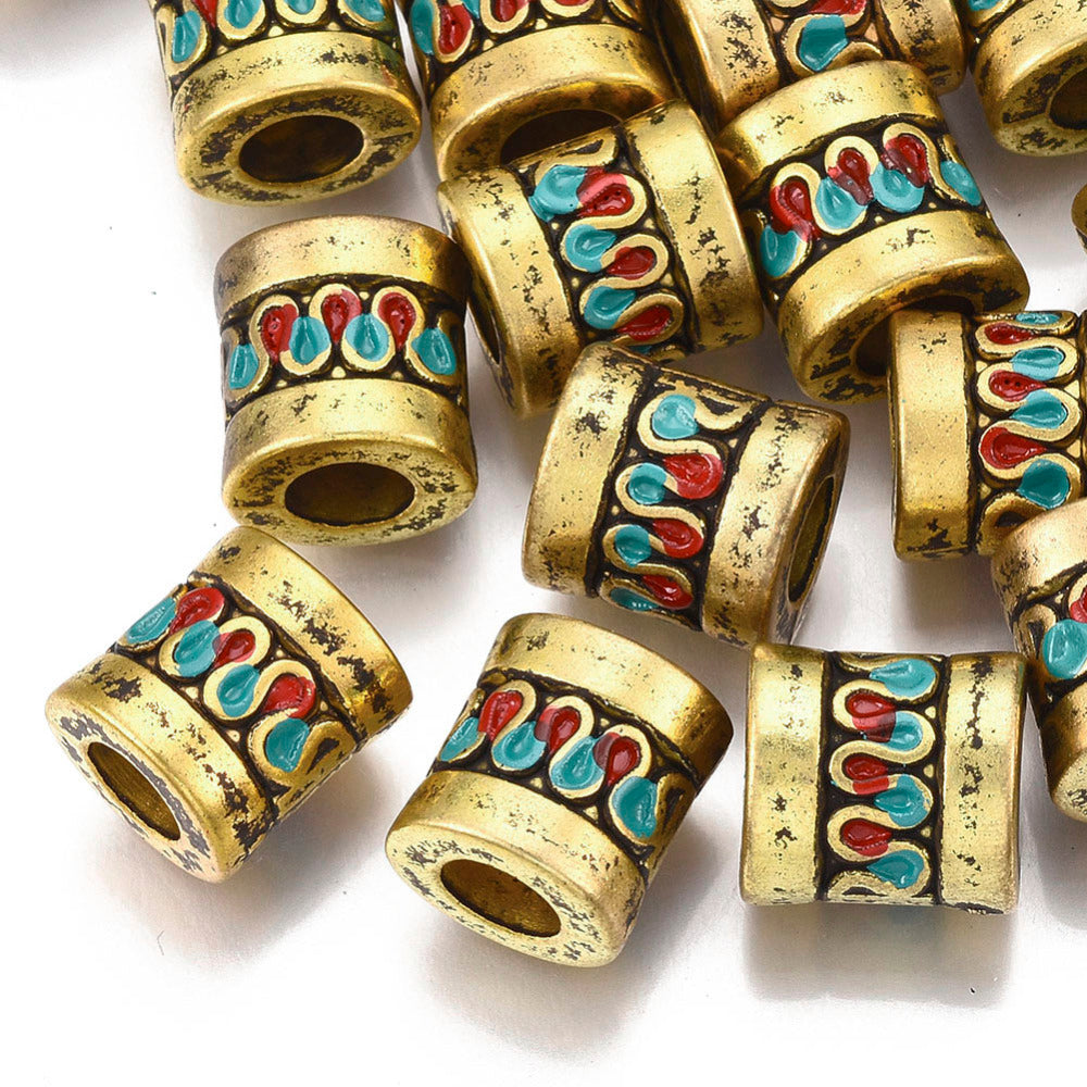Colorful Antique Beads 7pieces