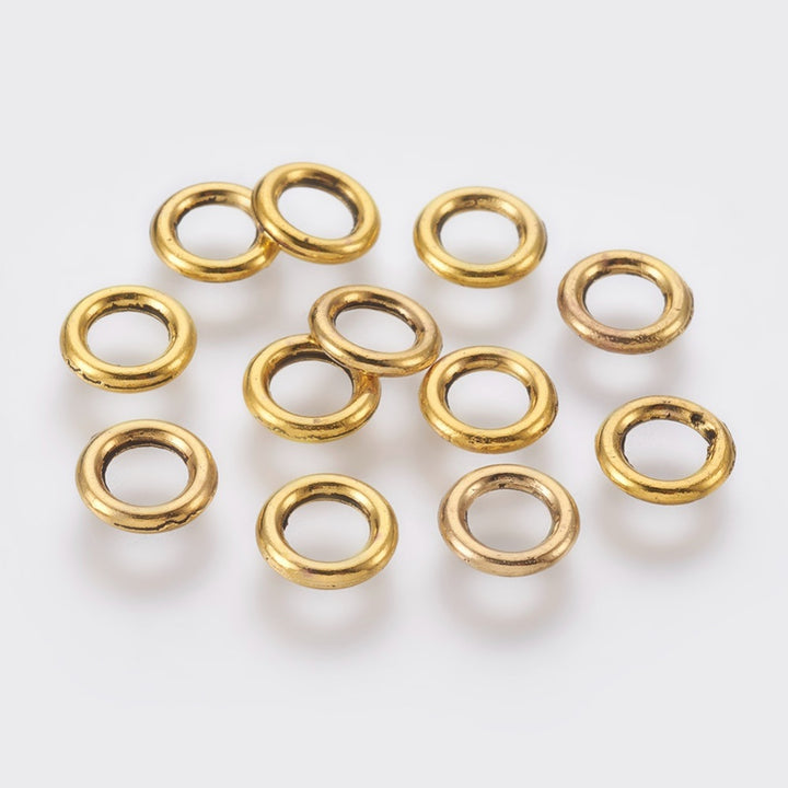 Plain Antique Golden Ring 10pcs